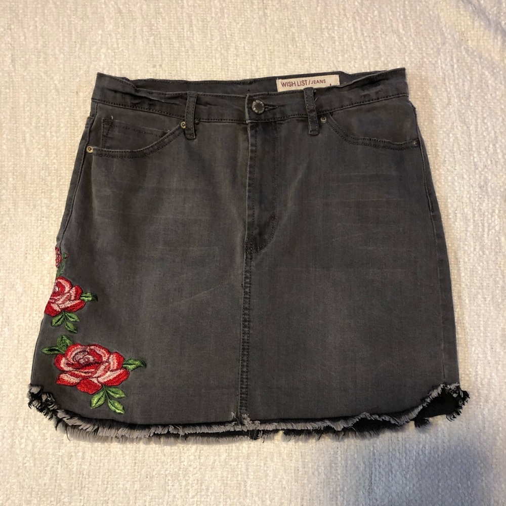Denim wishlist Gray skirt